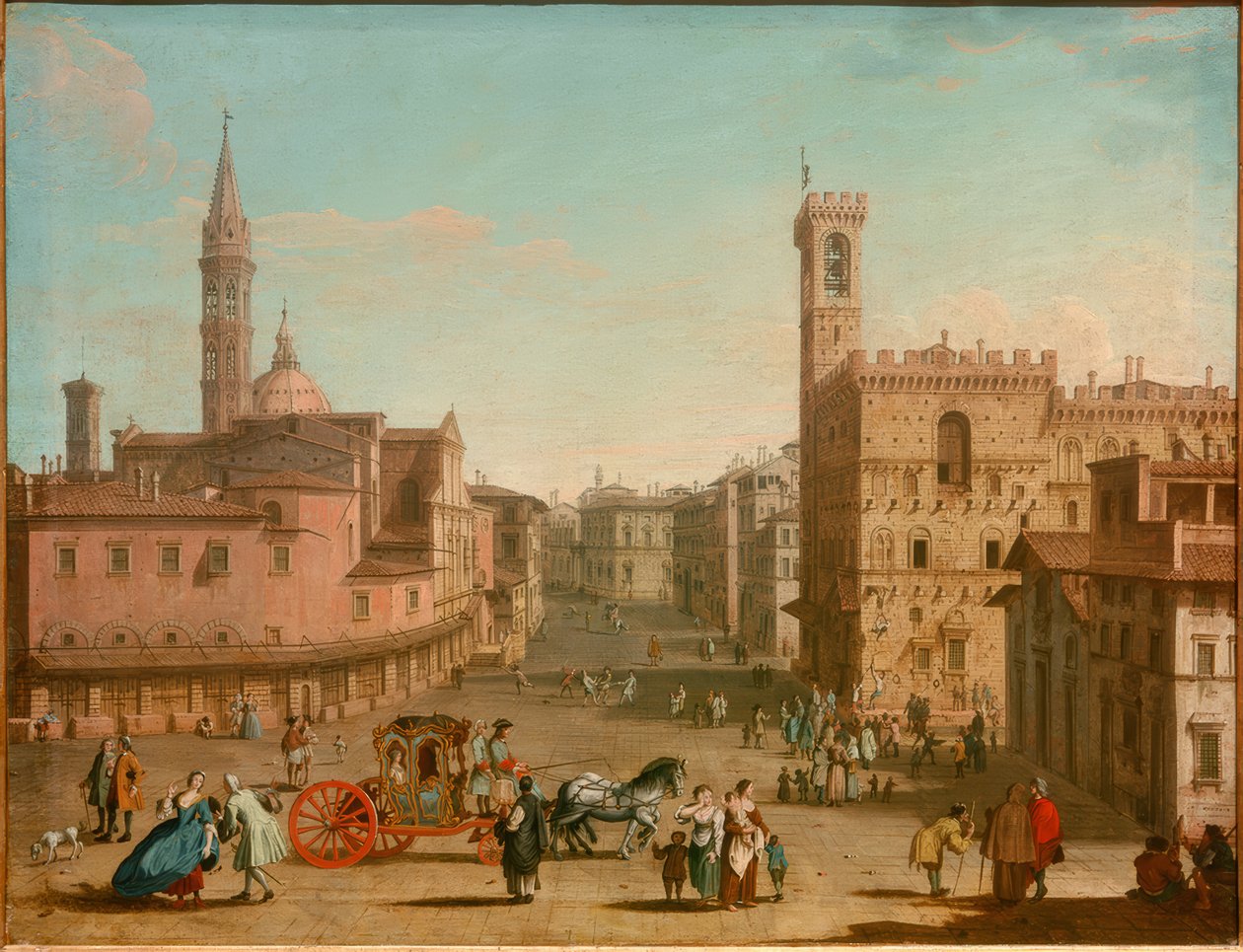 Die Piazza San Firenze von Giuseppe Zocchi