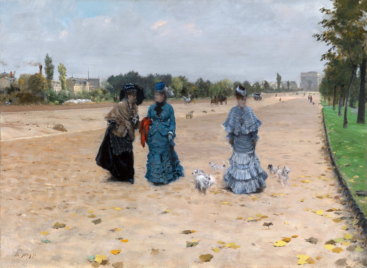 Avenue du Bois de Boulogne von Giuseppe de Nittis