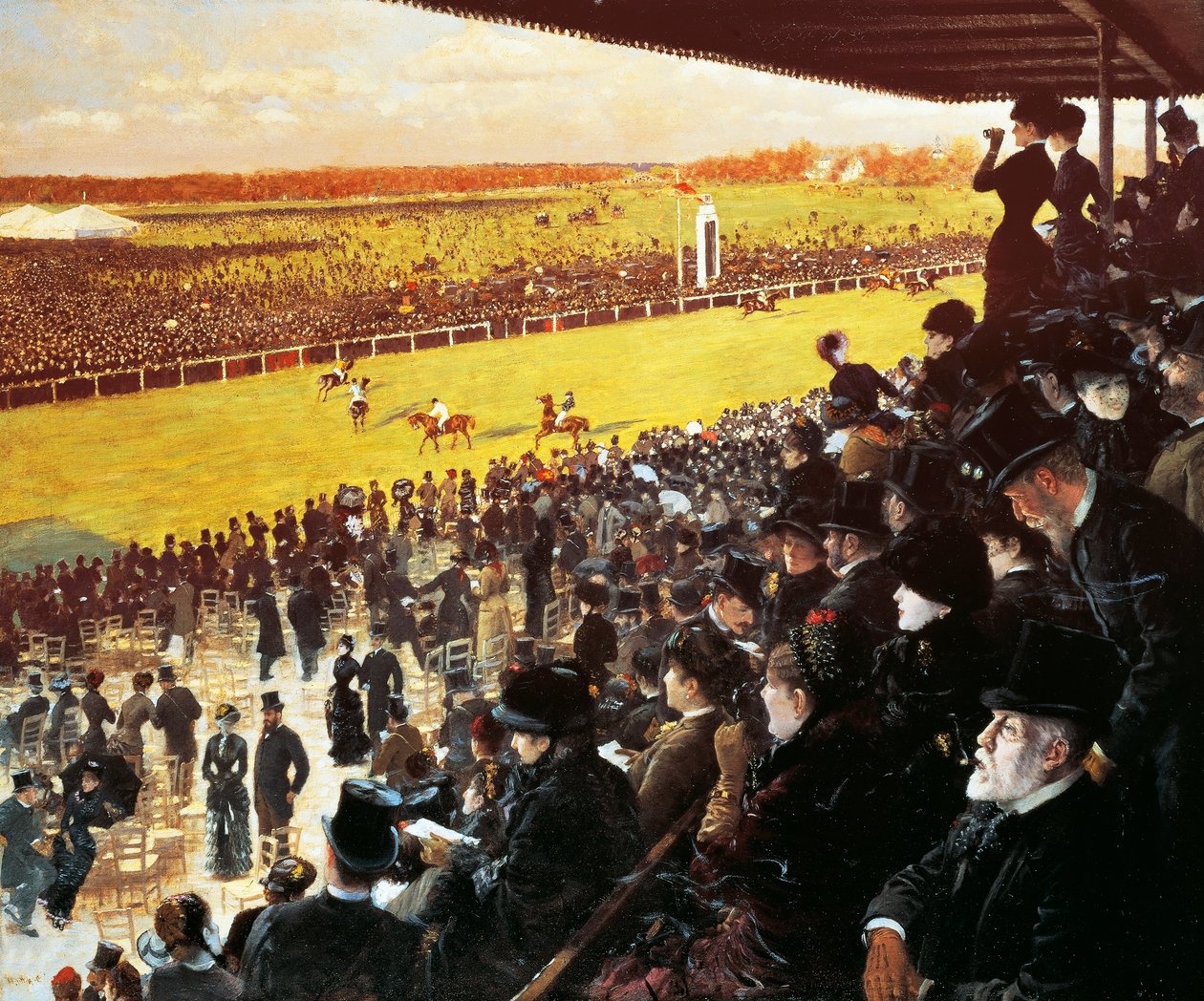 Rennen in Longchamps von Giuseppe or Joseph de Nittis
