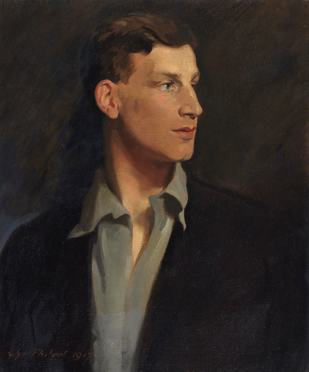 Porträt von Siegfried Sassoon (1886-1967), 1917 von Glyn Warren Philpot