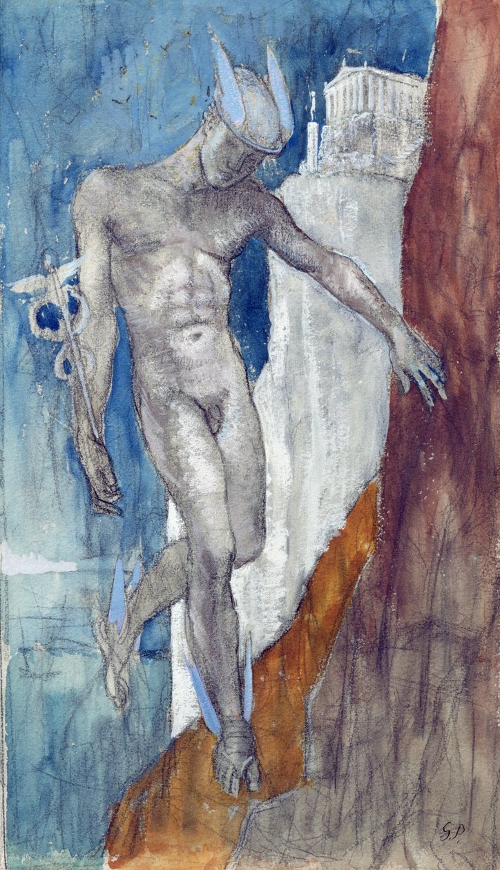 Hermes steigt herab von Glyn Warren Philpot