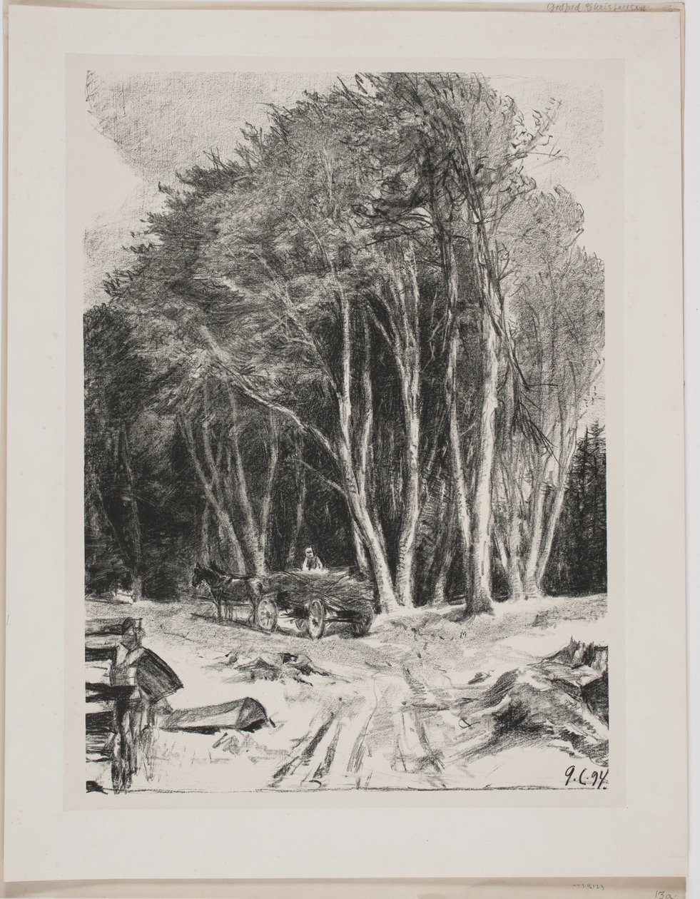 Holzfällerei von Godfred Christensen