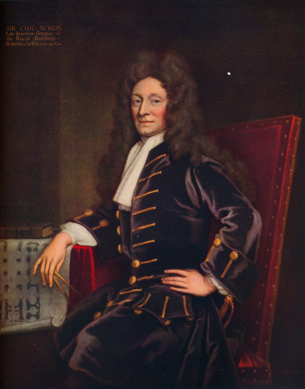 Sir Christopher Wren, 1711 von Godfrey Kneller
