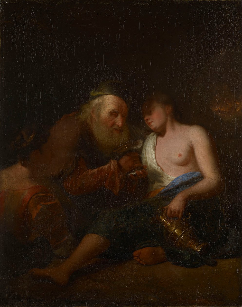 Lot und seine Töchter von Godfried Schalcken