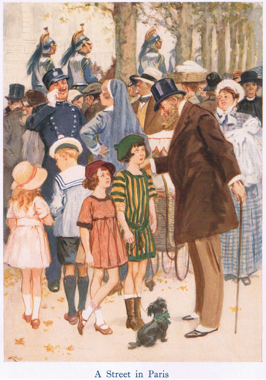 Eine Straße in Paris von Gordon Frederick Browne