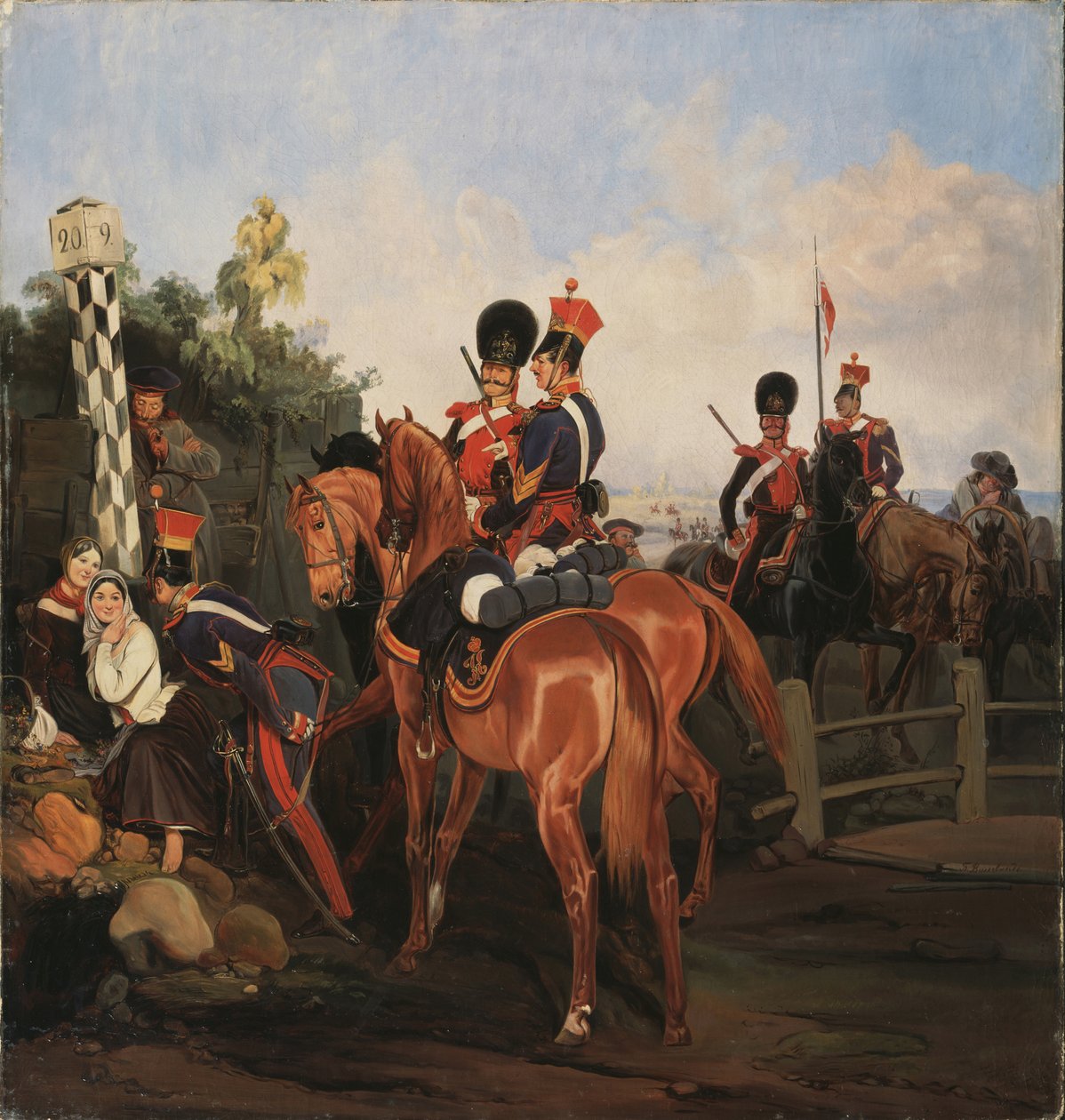 Am Meilenstein, 1859 von Gottfried Willewalde