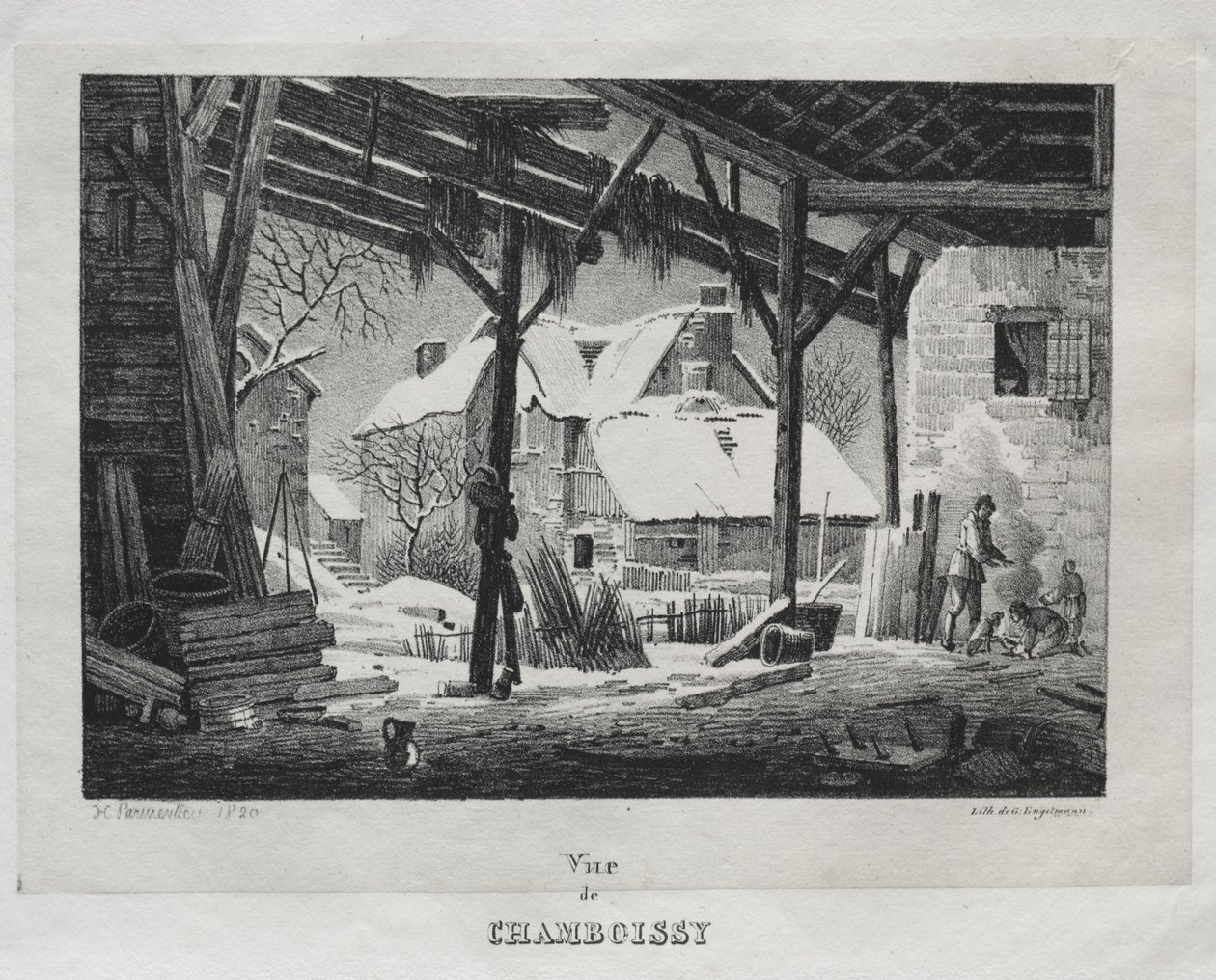 Ansicht von Chamboissy, 1820 von Gottfried or Godefroy Engelmann