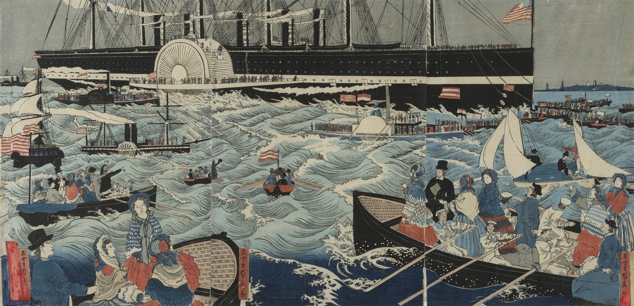Ein großes Schiff aus Amerika von Gountei Sadahide
