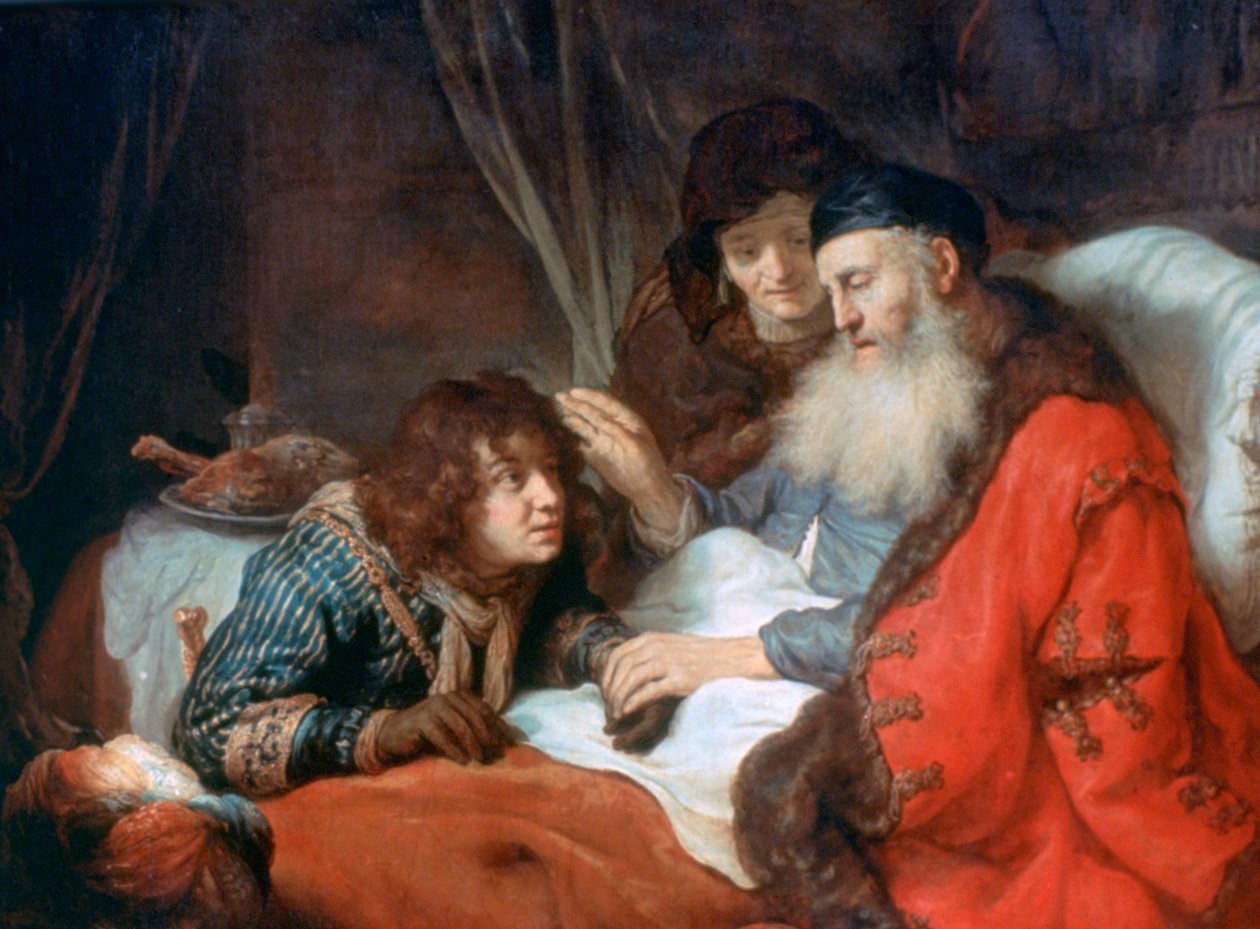 Isaak segnet Jakob, 1638 von Govaert Flinck