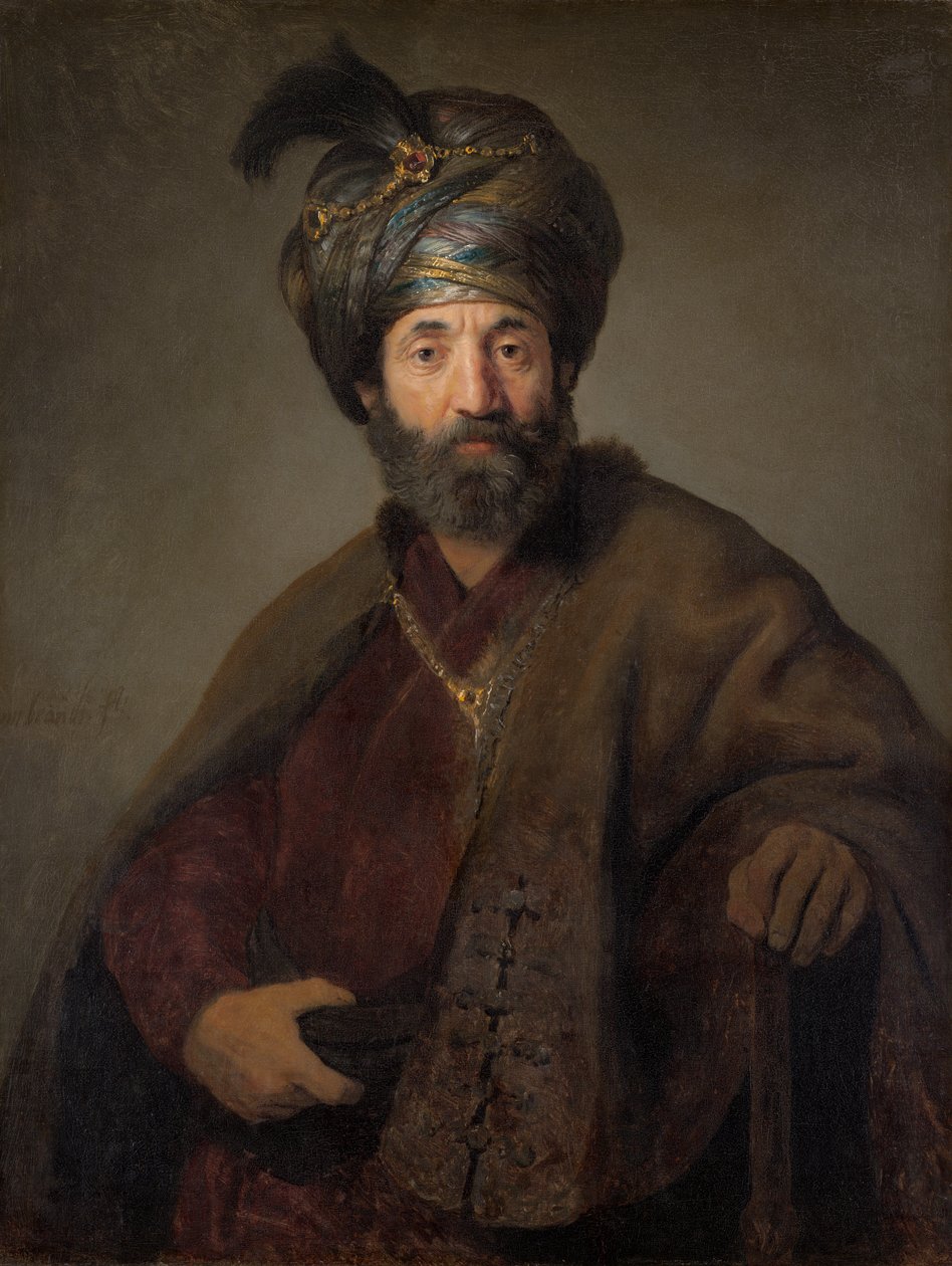 Mann im orientalischen Kostüm von Govert Flink or Rembrandt