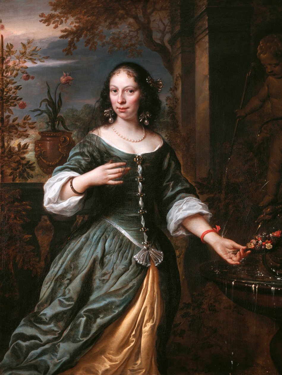 Porträt von Susanna van Baerle (1622-1674) von Govert Flinck