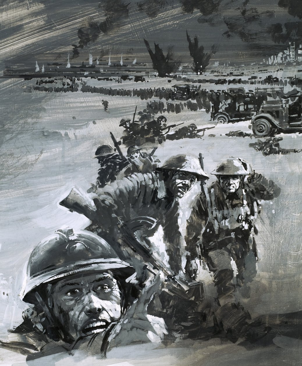 Dünkirchen Kriegsszene von Graham Coton