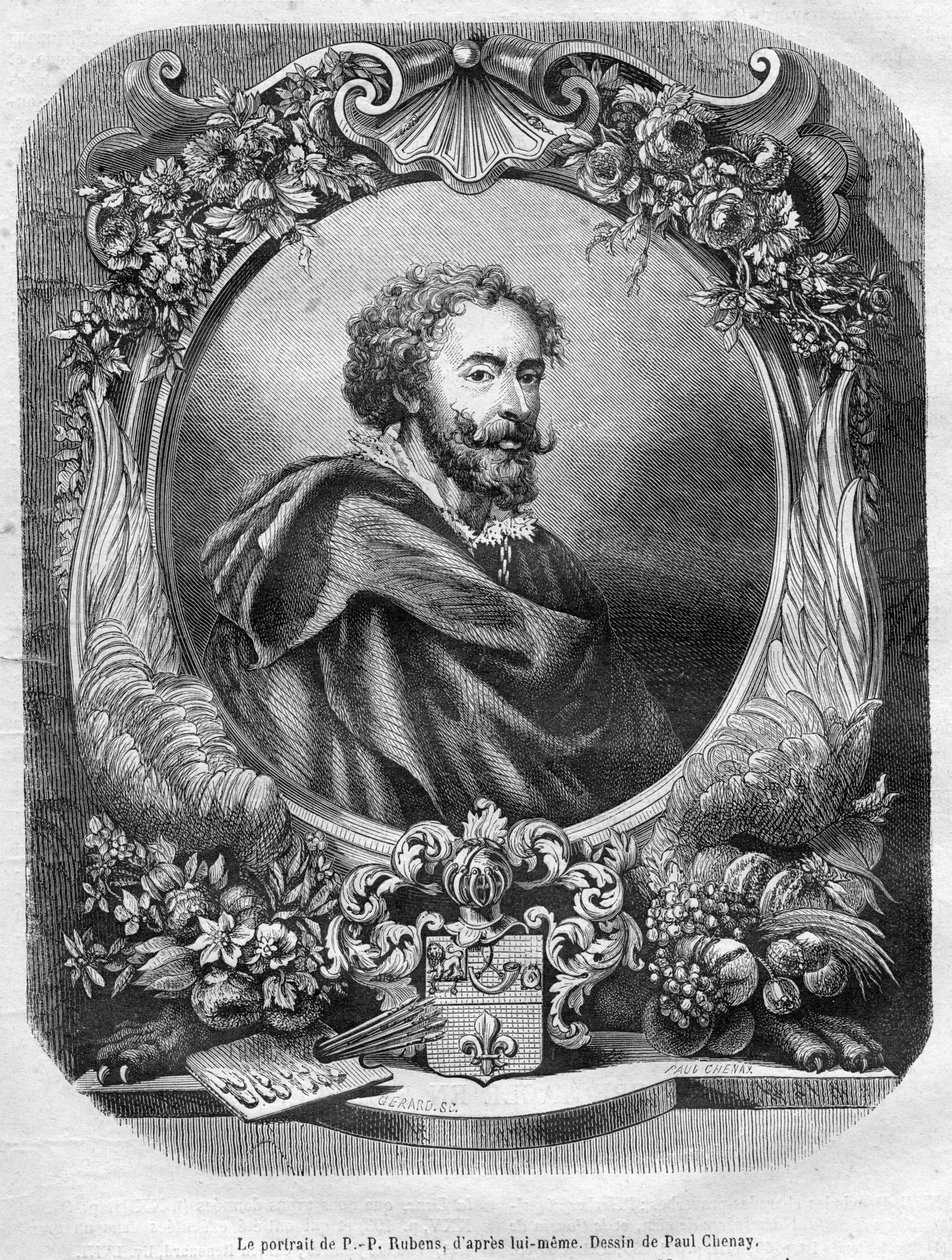Graviertes Porträt von Gérard Rubens