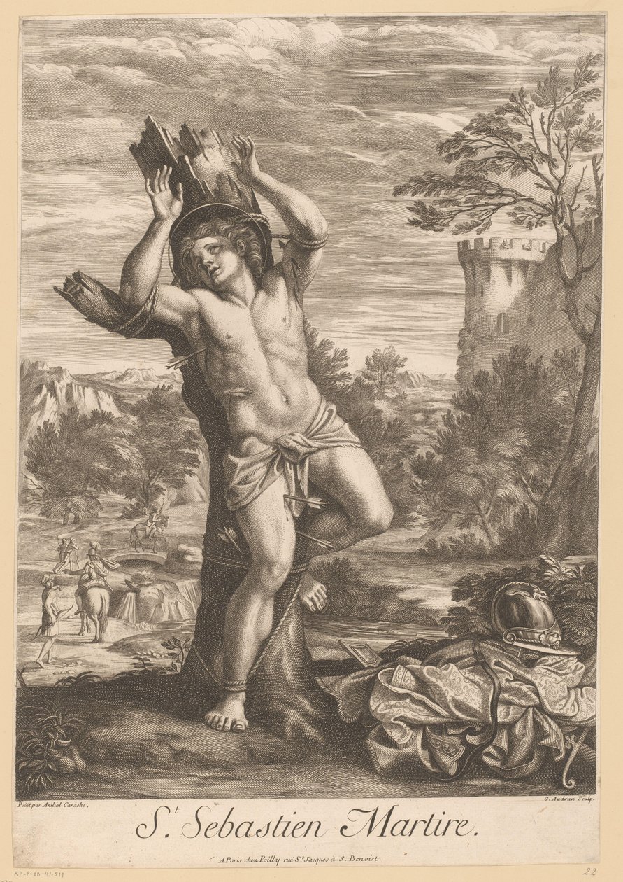 Heiliger Sebastian von Gérard Audran