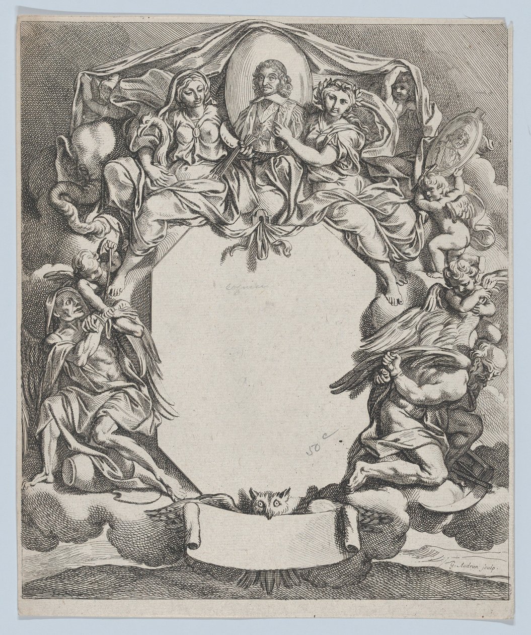 Porträt von Pierre Séguier, 1672 von Gérard Audran