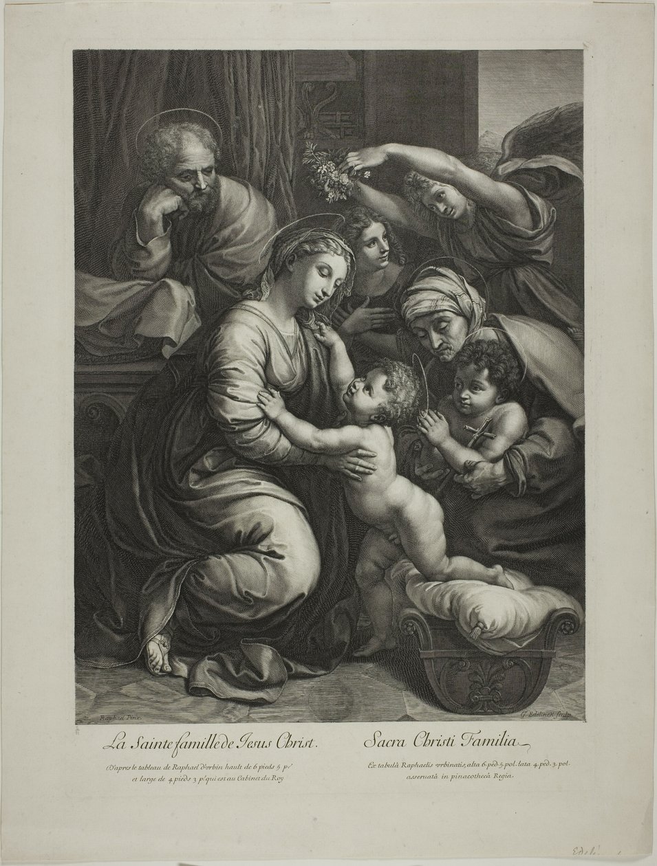 Heilige Familie Jesu Christi von Gérard Edelinck