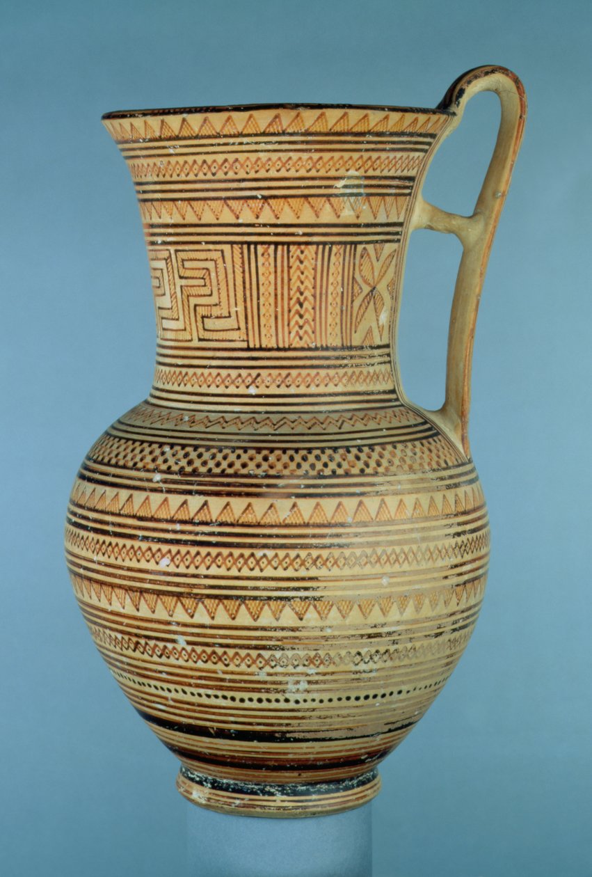 Attisch spätgeometrische IIa-Halskrug, ca. 735-720 v. Chr. von Greek