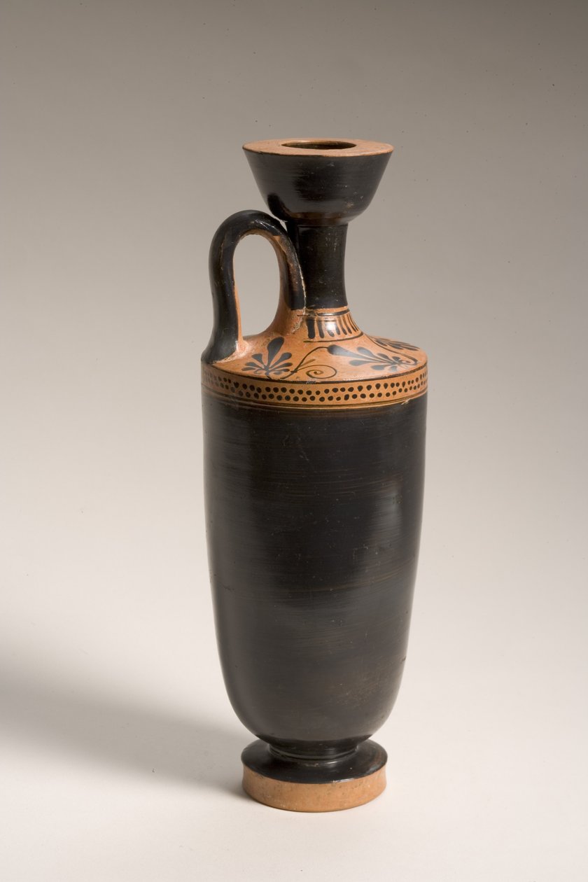 Attische schwarzglasierte Lekythos (Keramik) von Greek