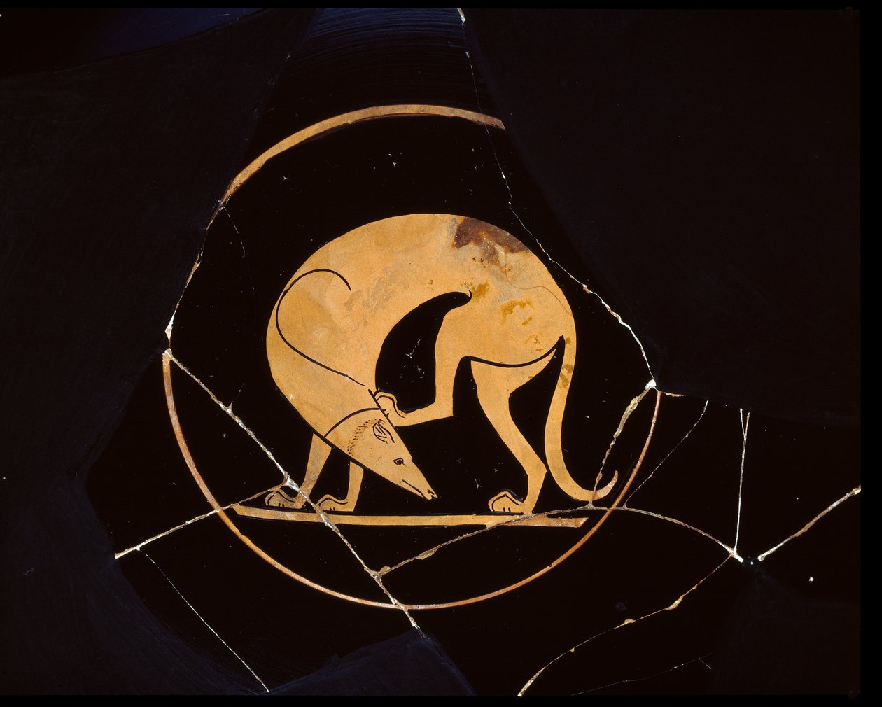Attische rotfigurige Tasse (Detail) von Greek