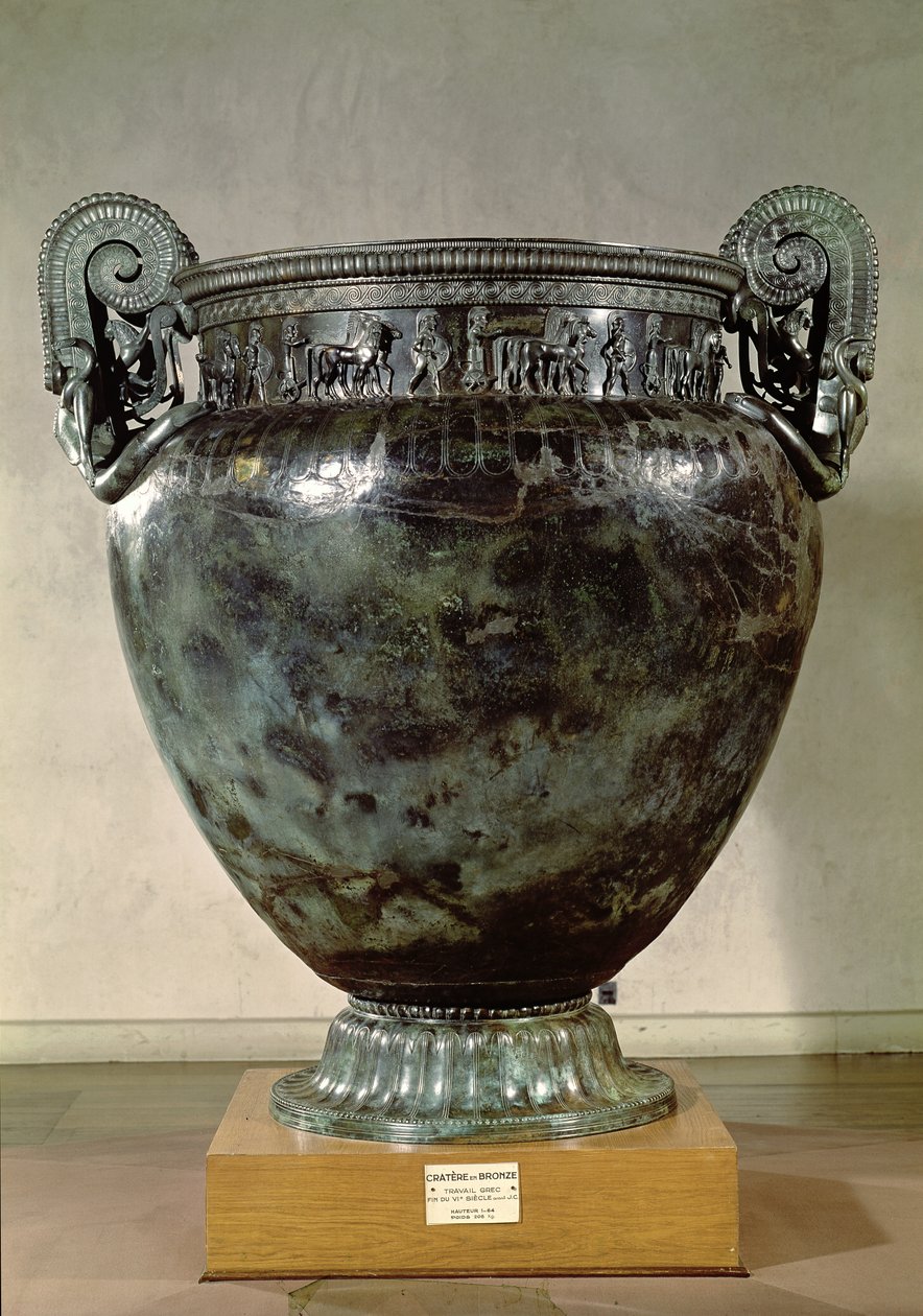 Krater, aus dem Grab einer Prinzessin von Vix (Bronze) von Greek