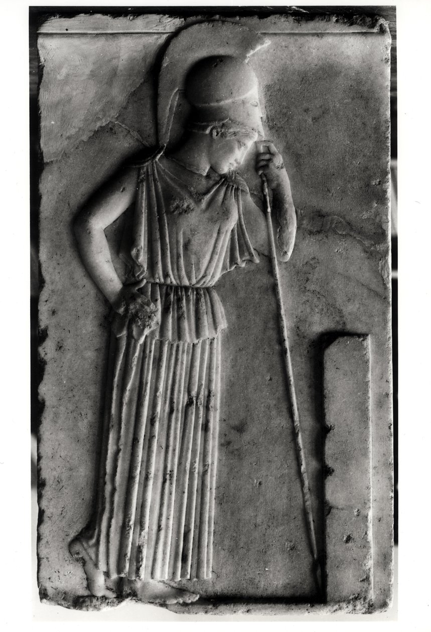 Relief der trauernden Athena, ca. 460 (Marmor) von Greek