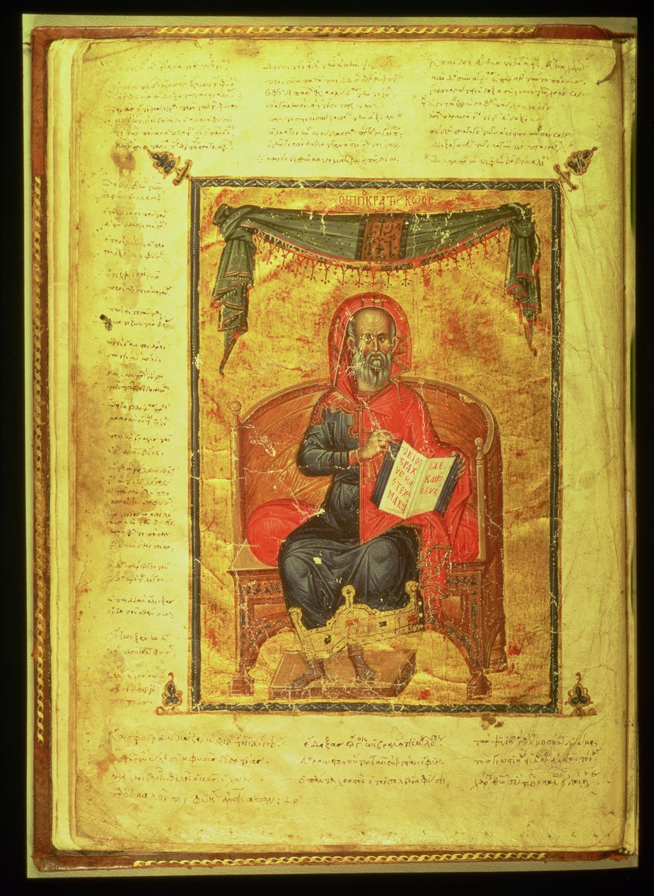 Ms Grec 2144 fol.10v Hippokrates (ca. 460-377 v. Chr.) von Greek