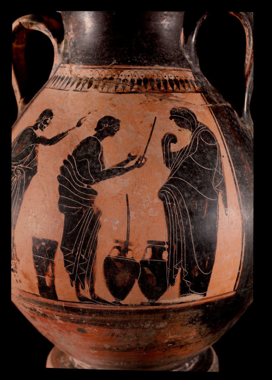 Ölhändler (Terrakottavase) von Greek