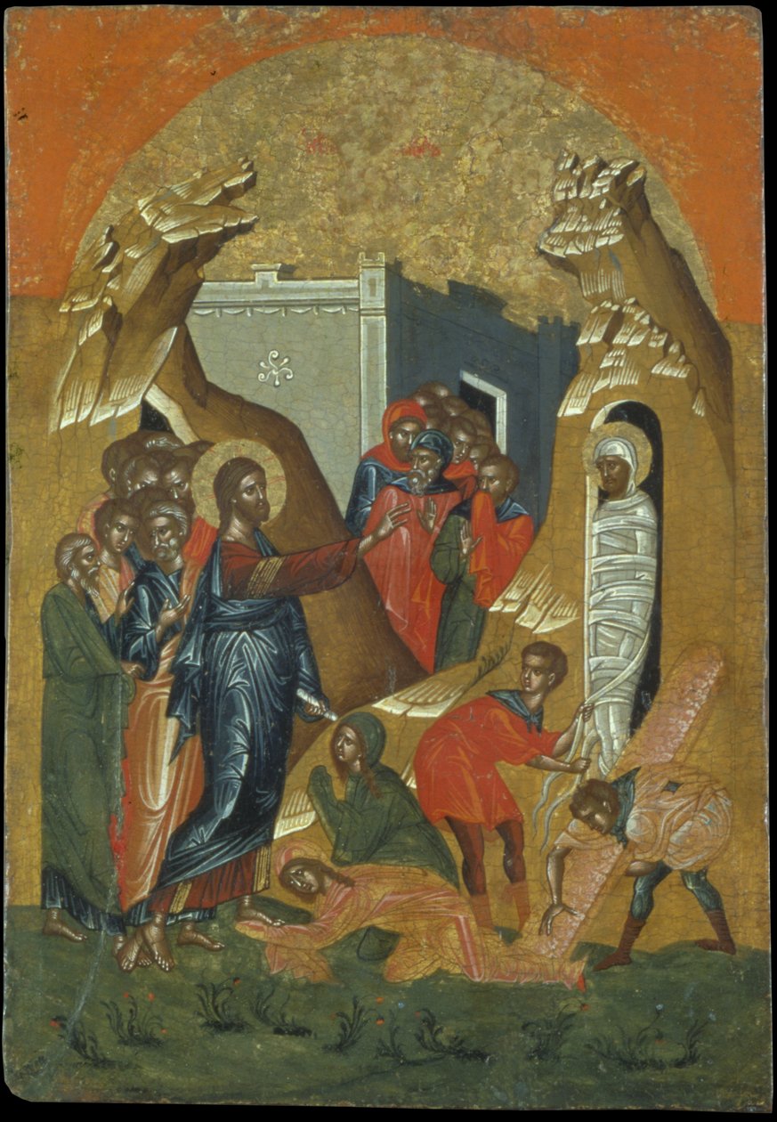 Die Auferweckung des Lazarus von Greek School