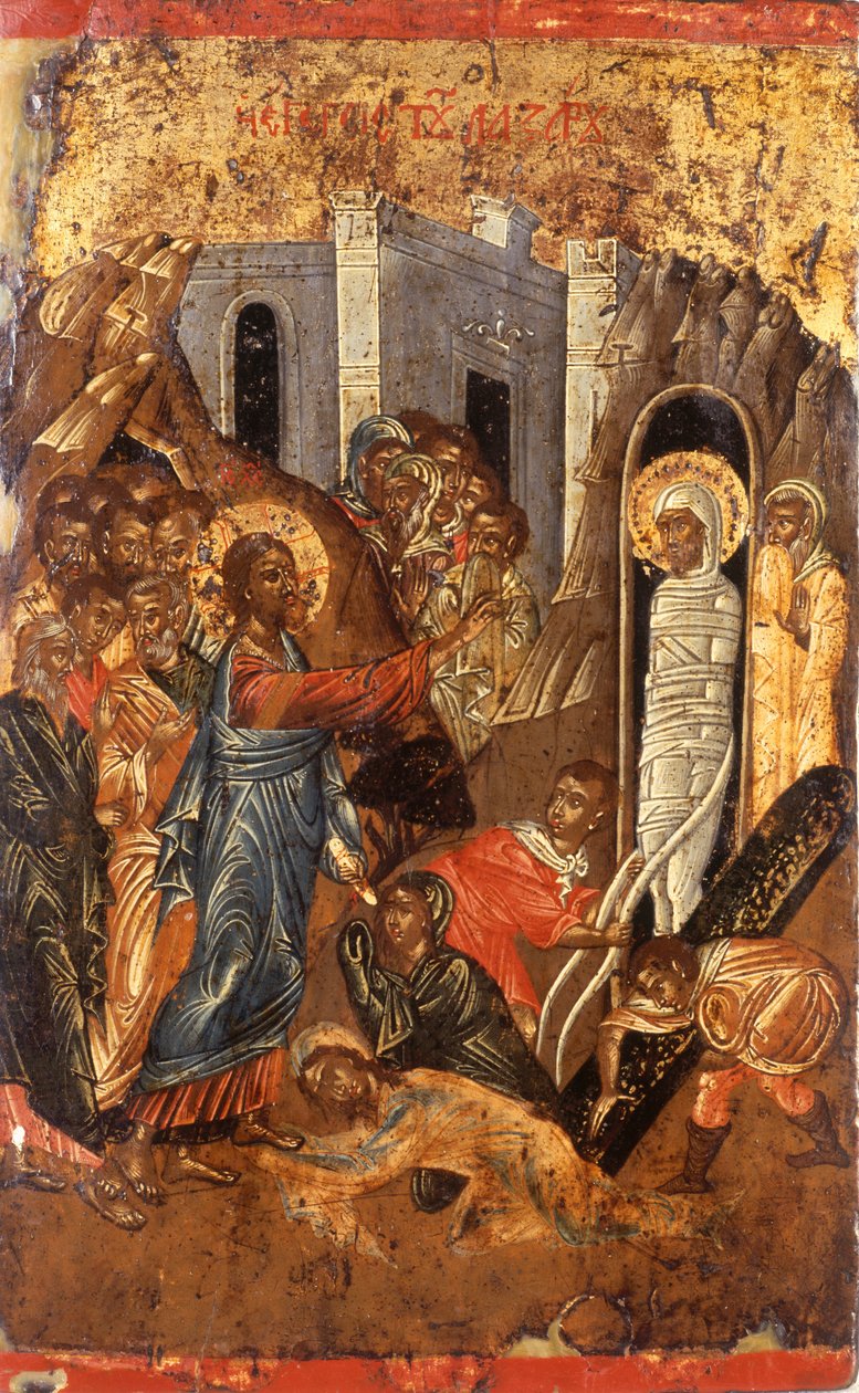 Die Auferweckung des Lazarus von Greek School
