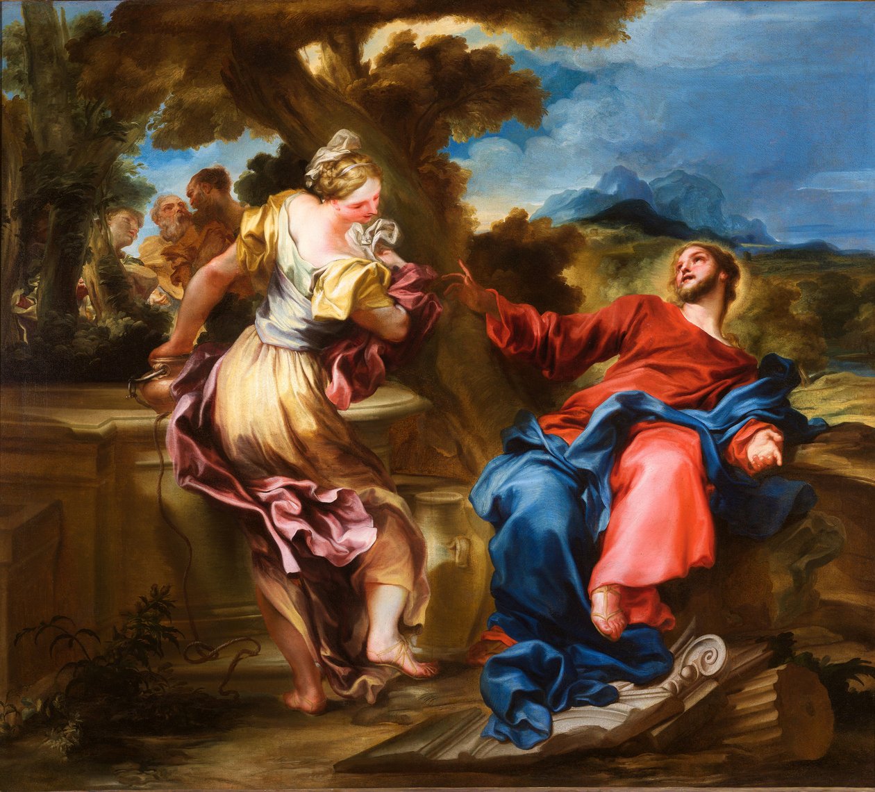 Christus und die Samariterin von Gregorio De Ferrari