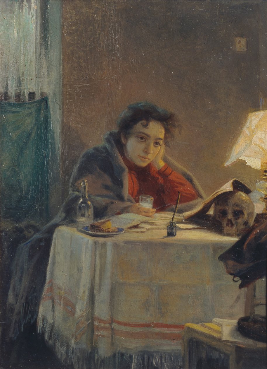 Ein Mädchenstudent, 1904 von Grigori Grigoryevich Myasoedov