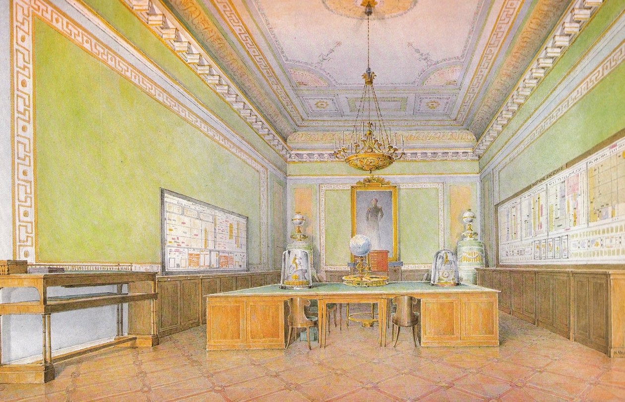 Innenräume des Winterpalastes. Klassenzimmer (Учебная комната) von Grigory Chernetsov