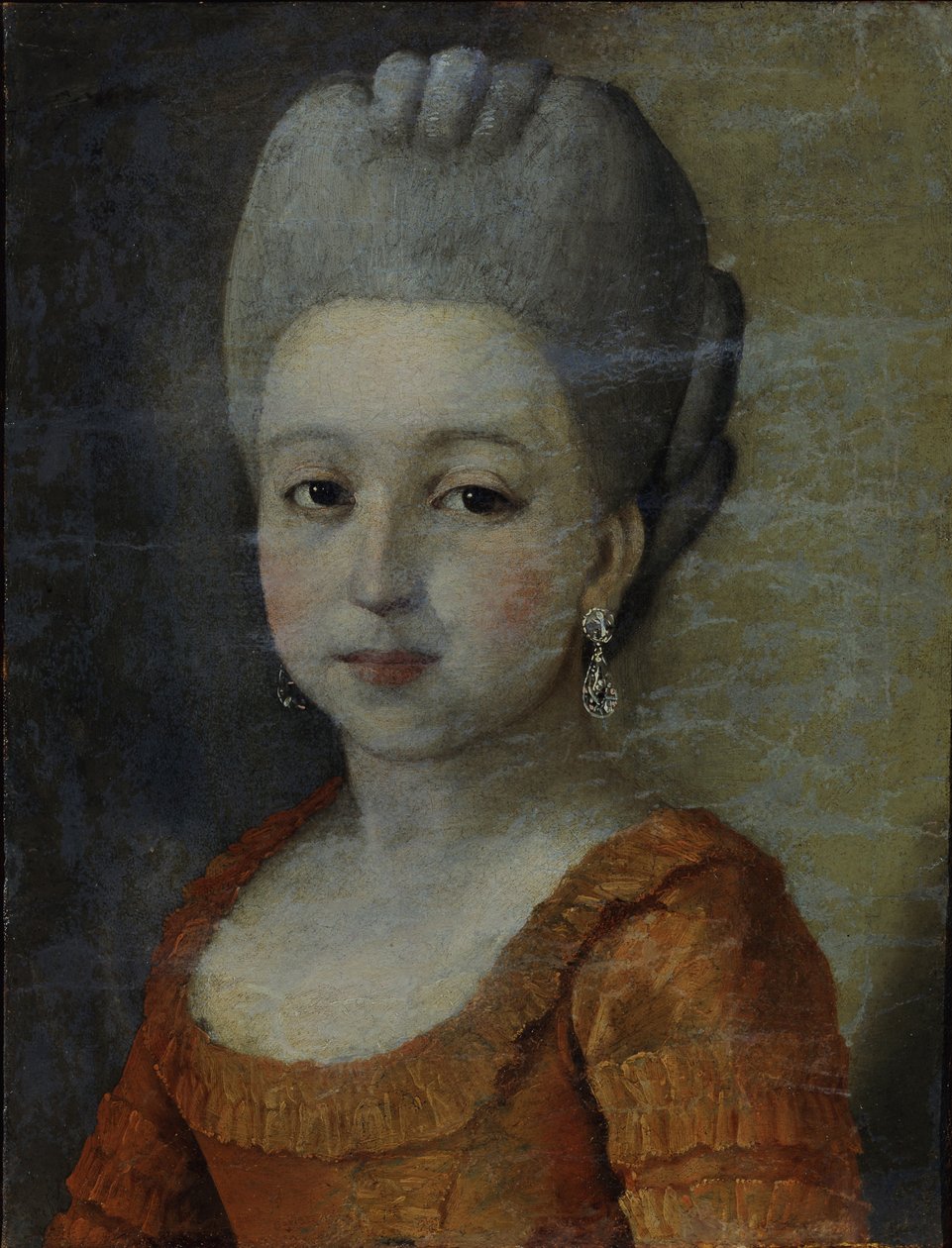 Porträt eines Mädchens, 1770er von Grigory Ostrovsky
