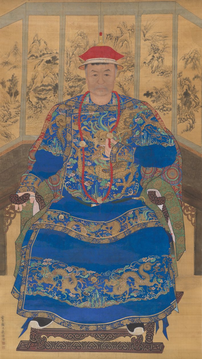 Porträt eines Mandschu-Prinzen von Gu Jianlong