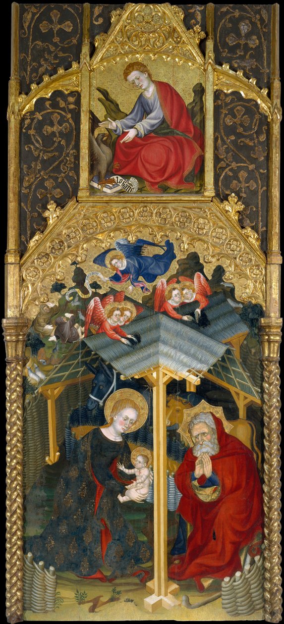 Geburt Christi und Heiliger Johannes der Evangelist von Guerau Gener