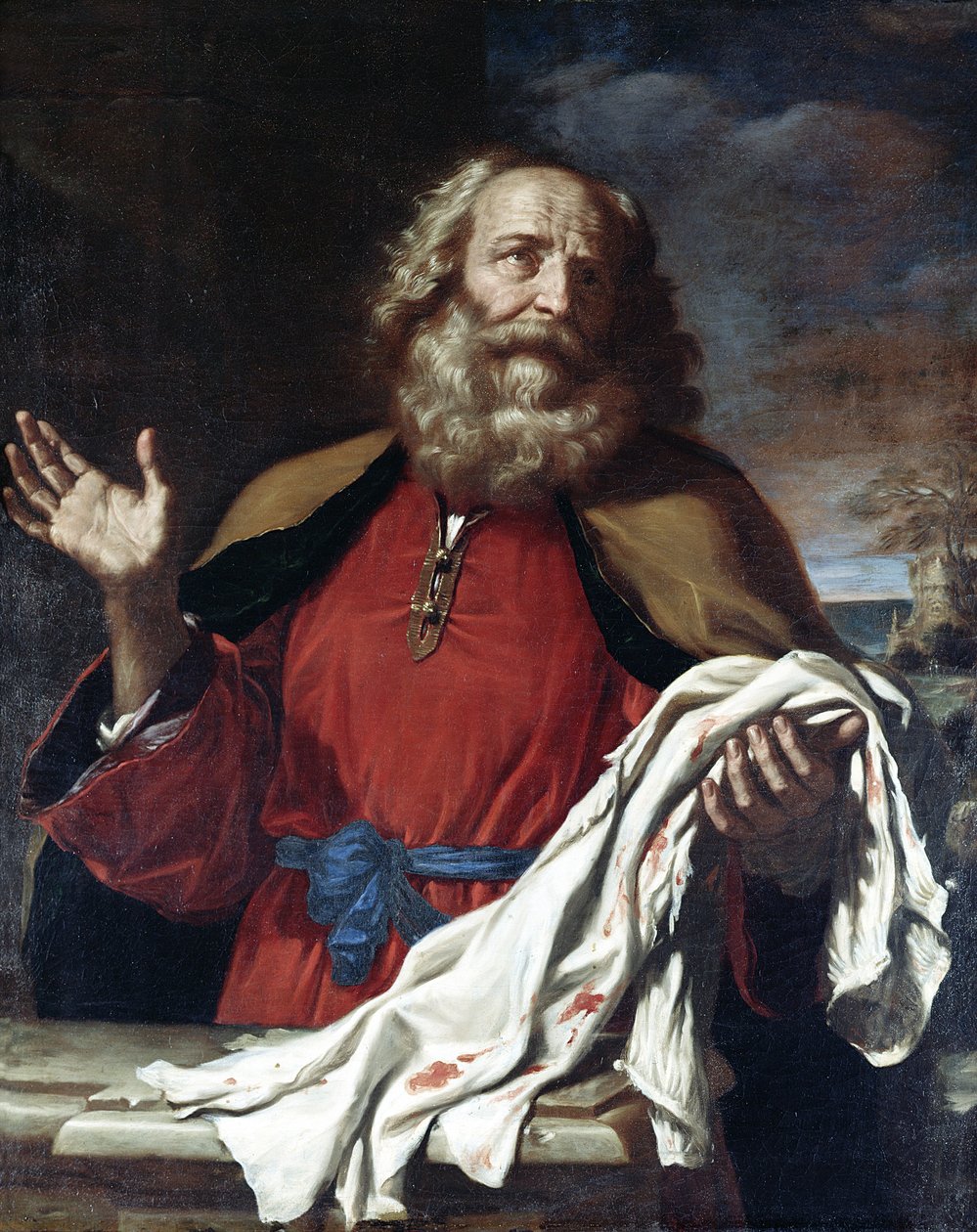 Jakob erhält Josephs Mantel von Giovanni Francesco Barbieri