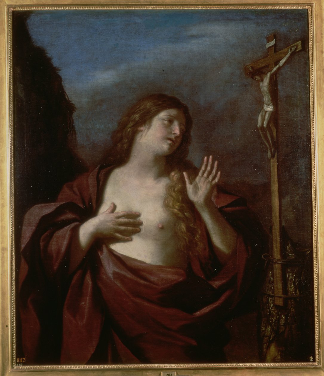 Maria Magdalena in Buße von Giovanni Francesco Barbieri