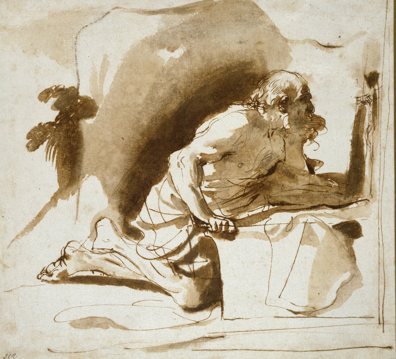 Der heilige Hieronymus, ca. 1622 - 1624 von Giovanni Francesco Barbieri