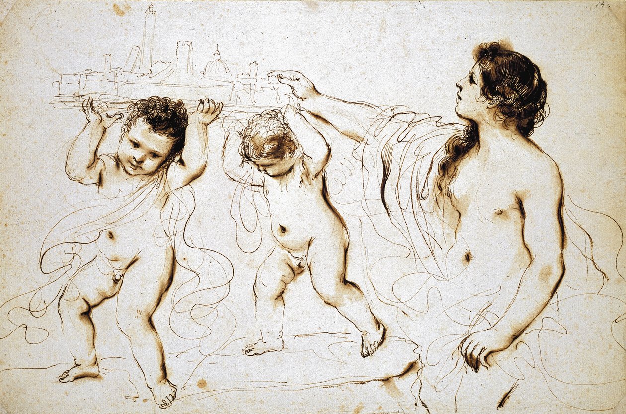 Das Emblem der Stadt Bologna, 1625 - 1629 von Giovanni Francesco Barbieri