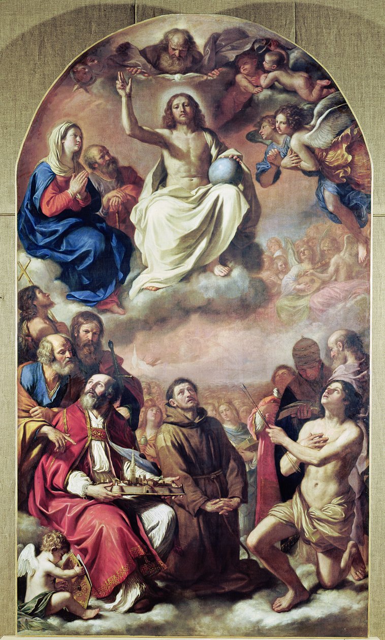 Die Herrlichkeit der Heiligen, 1645-47 von Giovanni Francesco Barbieri