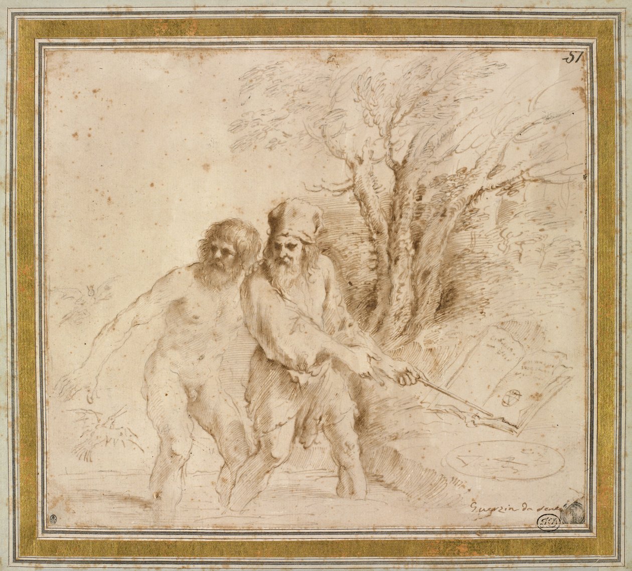 Ein astrologisches Thema, 1640er Jahre von Giovanni Francesco Barbieri
