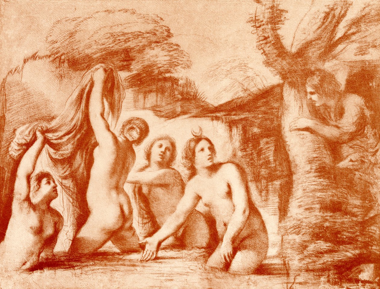 Diana und Actaeon von Guercino