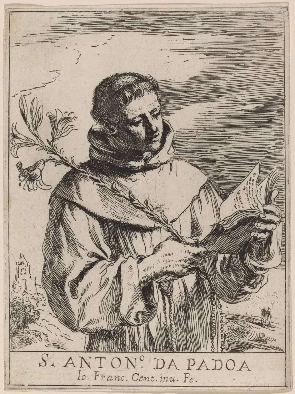 Heiliger Antonius von Padua von Guercino