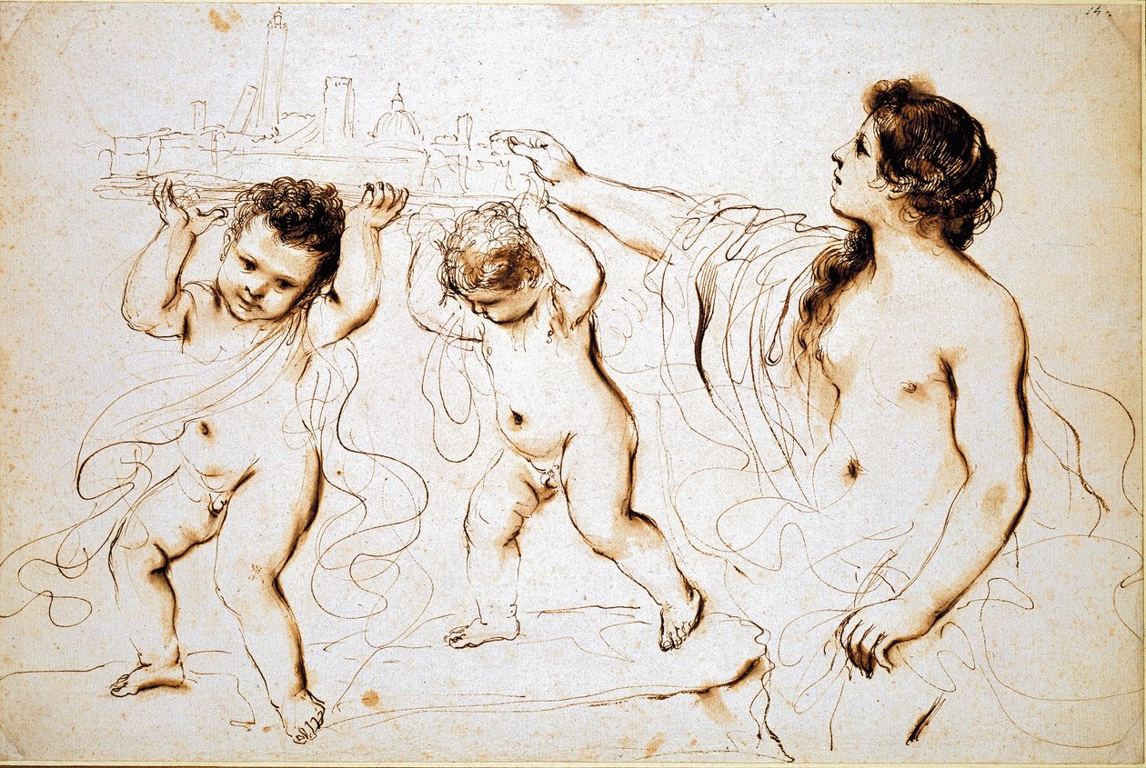 Das Emblem der Stadt Bologna, 1625-1629 von Guercino