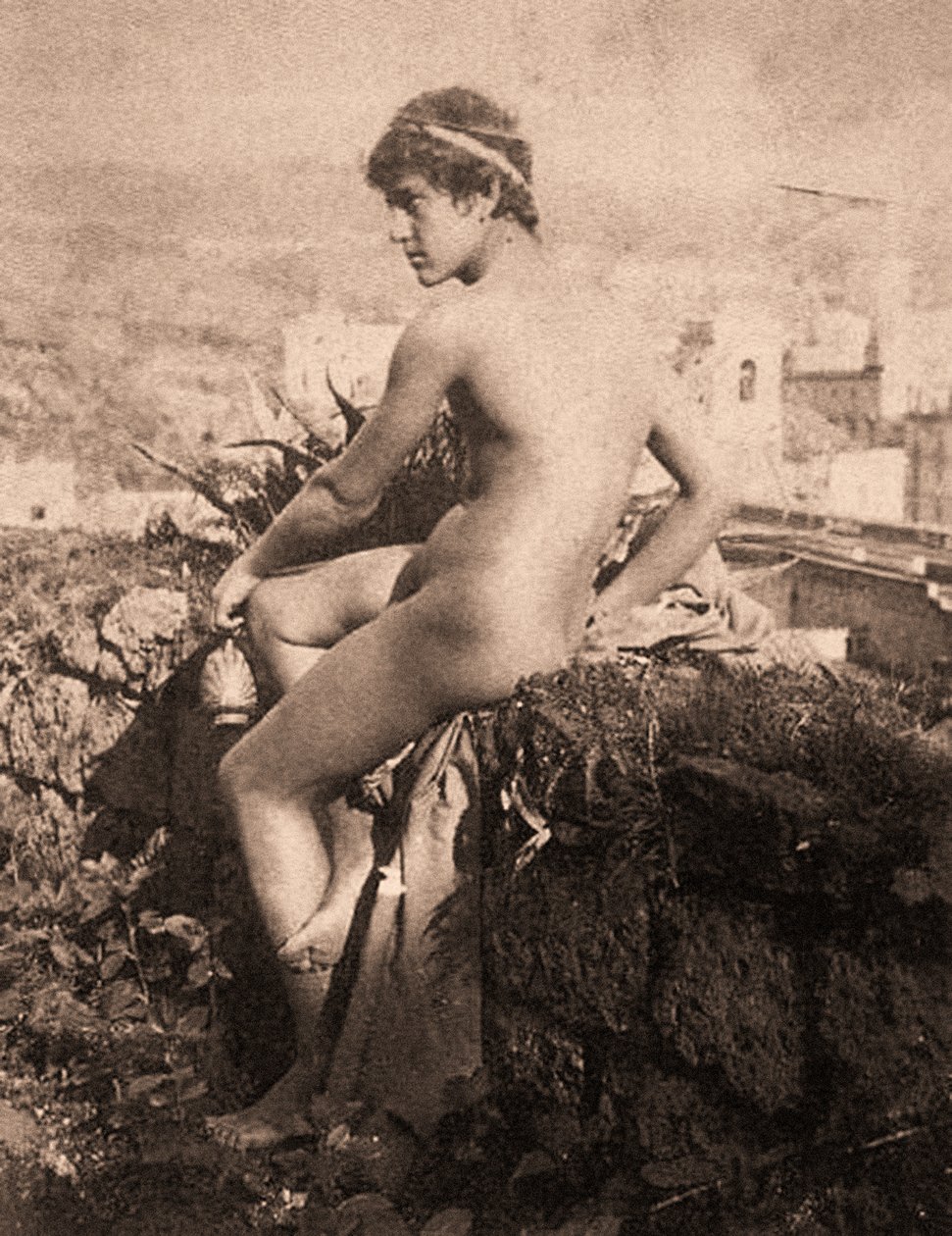 Porträt von Vincenzo Galdi, Posillipo, Neapel 1895 von Guglielmo Plüschow