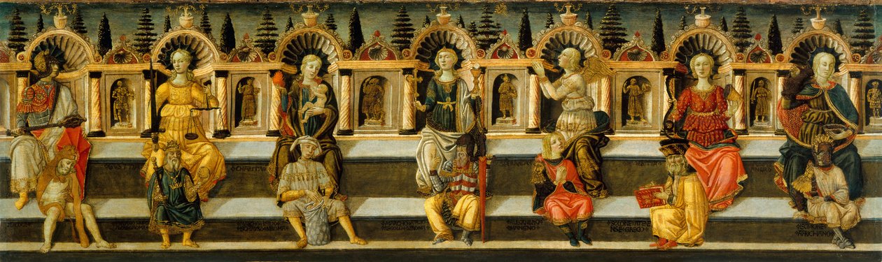 Die sieben Tugenden, ca. 1467-1469 von Guidi Antonfrancesco