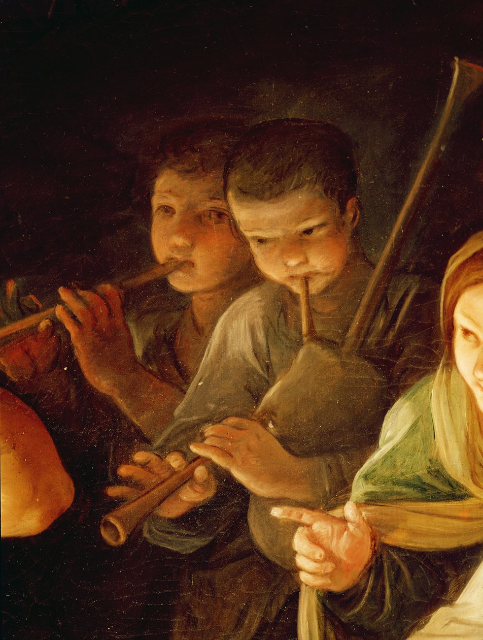 Anbetung der Hirten (Detail) von Guido Reni