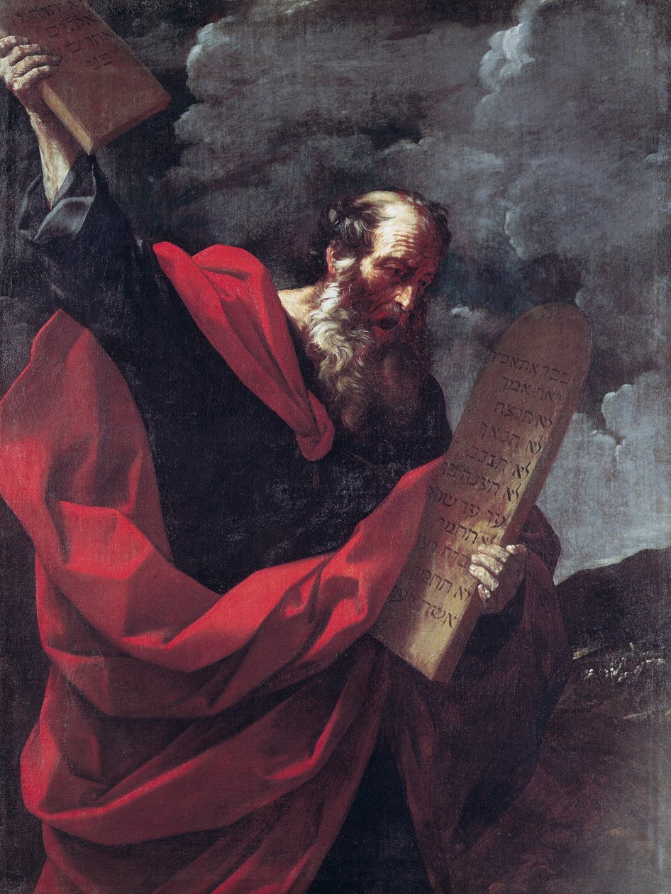 Moses mit den Gesetzestafeln von Guido Reni