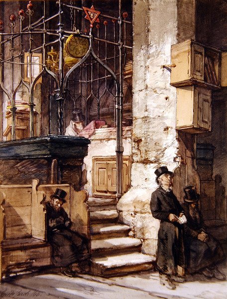 Die Synagoge in Prag von Guido Bach