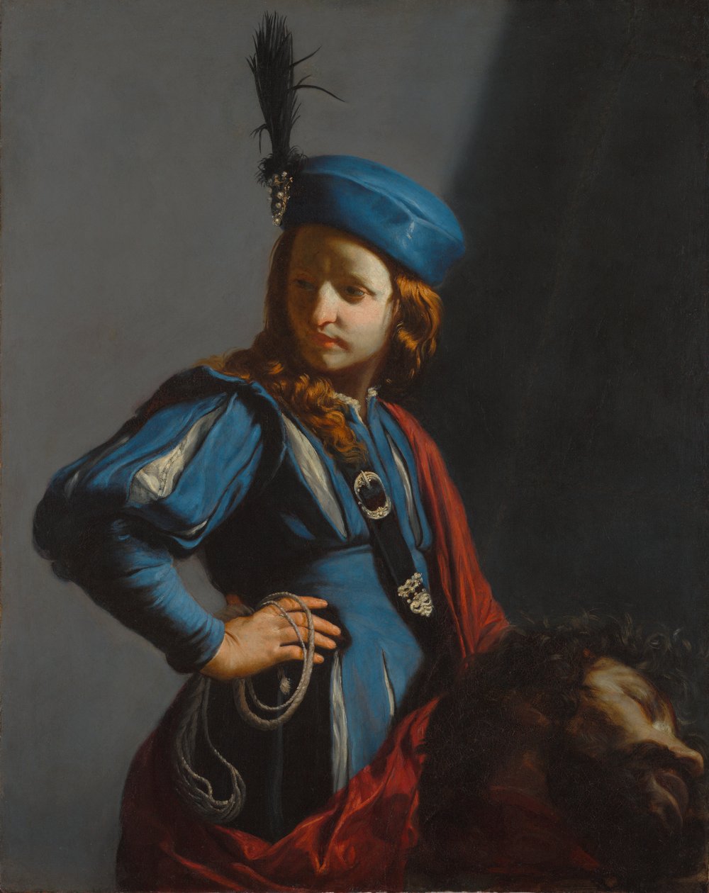 David mit dem Kopf von Goliath von Guido Cagnacci